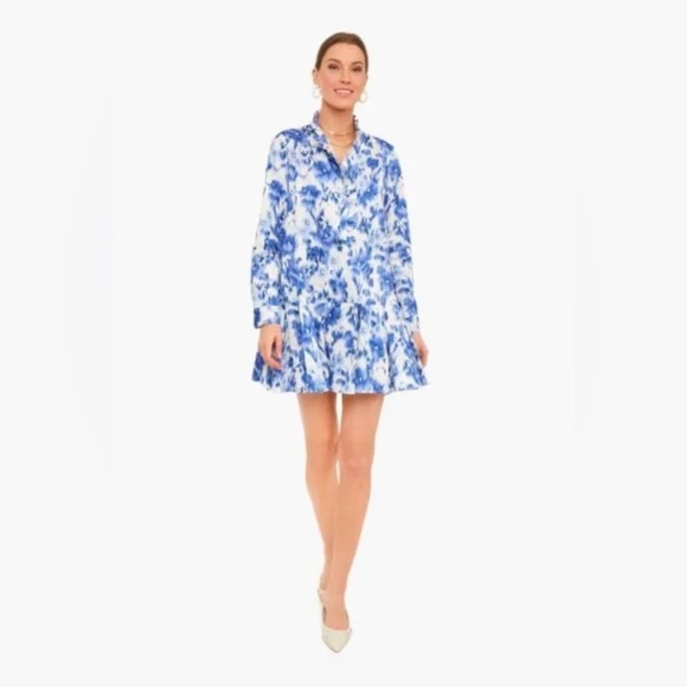 Tuckernuck Blue Iris Tate Shirt Dress NWOT